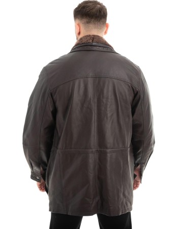  Γνήσιο Ανδρικό Δερμάτινο Μπουφάν - Z608