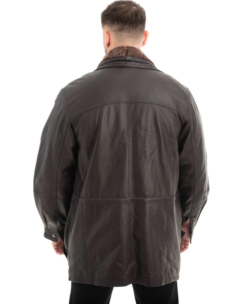  Γνήσιο Ανδρικό Δερμάτινο Μπουφάν - Z608