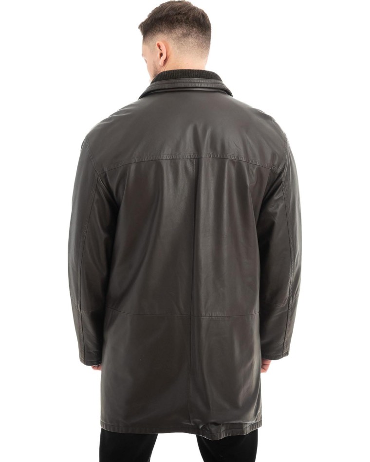  Γνήσιο Ανδρικό Δερμάτινο Μπουφάν - Z613