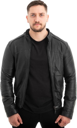  Γνήσιο Ανδρικό Δερμάτινο Μπουφάν - Z614