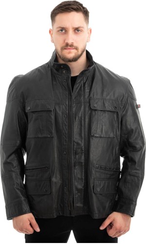  Γνήσιο Ανδρικό Δερμάτινο Μπουφάν - Z615