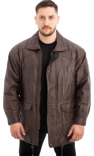 Γνήσιο Ανδρικό Δερμάτινο Μπουφάν - Z616