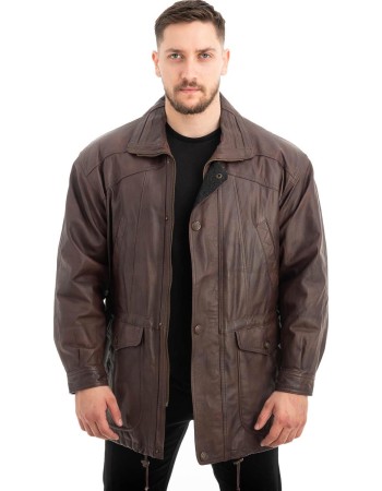  Γνήσιο Ανδρικό Δερμάτινο Μπουφάν - Z616