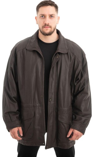  Γνήσιο Ανδρικό Δερμάτινο Μπουφάν - Z618