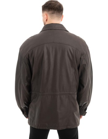  Γνήσιο Ανδρικό Δερμάτινο Μπουφάν - Z618