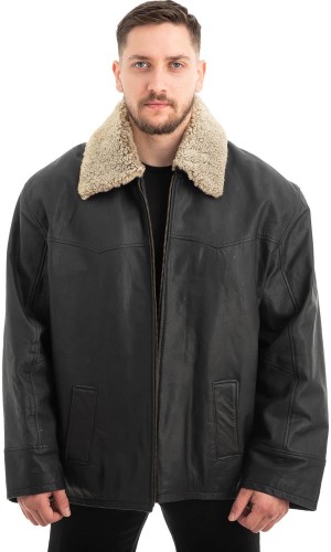  Γνήσιο Ανδρικό Δερμάτινο Μπουφάν - Z619