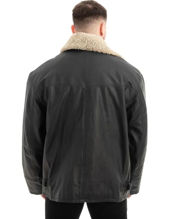  Γνήσιο Ανδρικό Δερμάτινο Μπουφάν - Z619