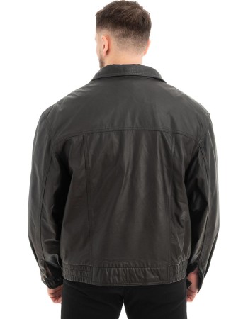 Γνήσιο Ανδρικό Δερμάτινο Μπουφάν - Z621