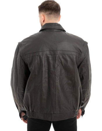  Γνήσιο Ανδρικό Δερμάτινο Μπουφάν - Z622