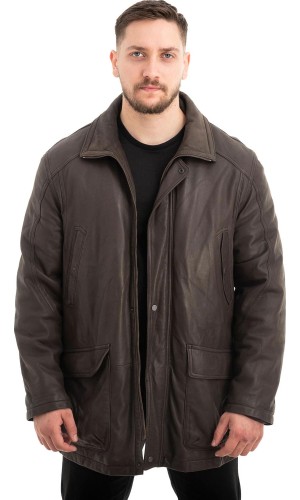  Γνήσιο Ανδρικό Δερμάτινο Μπουφάν - Z626