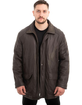  Γνήσιο Ανδρικό Δερμάτινο Μπουφάν - Z626