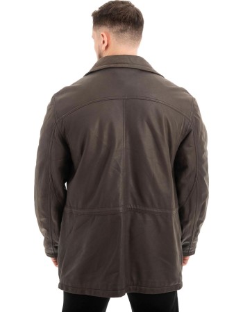  Γνήσιο Ανδρικό Δερμάτινο Μπουφάν - Z626