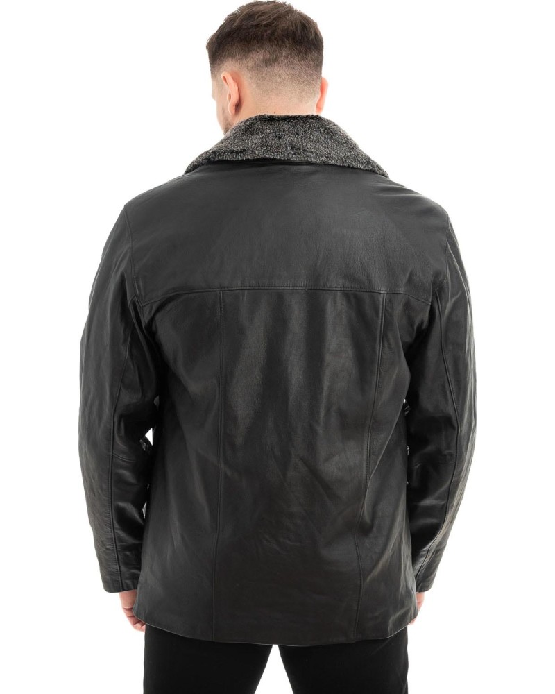  Γνήσιο Ανδρικό Δερμάτινο Μπουφάν - Z627