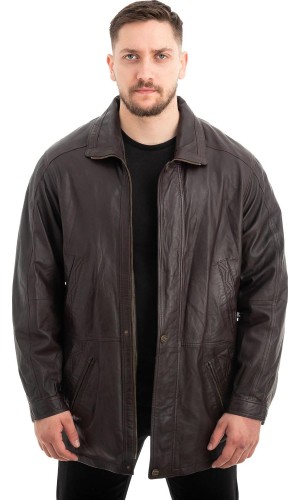  Γνήσιο Ανδρικό Δερμάτινο Μπουφάν - Z630