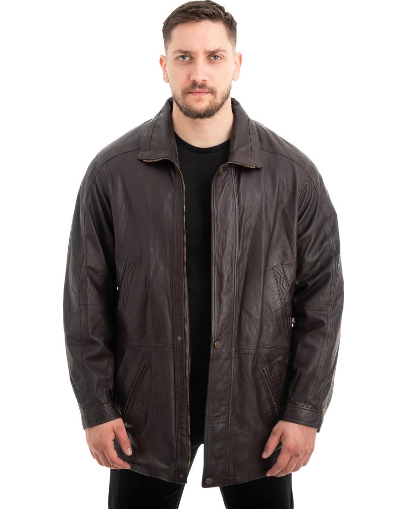  Γνήσιο Ανδρικό Δερμάτινο Μπουφάν - Z630