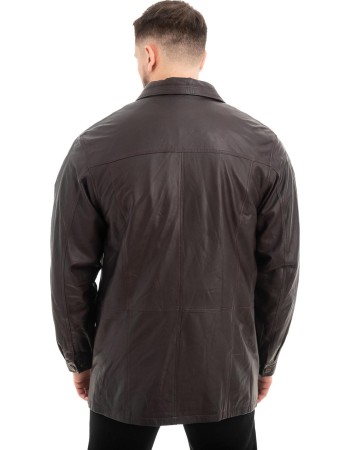  Γνήσιο Ανδρικό Δερμάτινο Μπουφάν - Z630