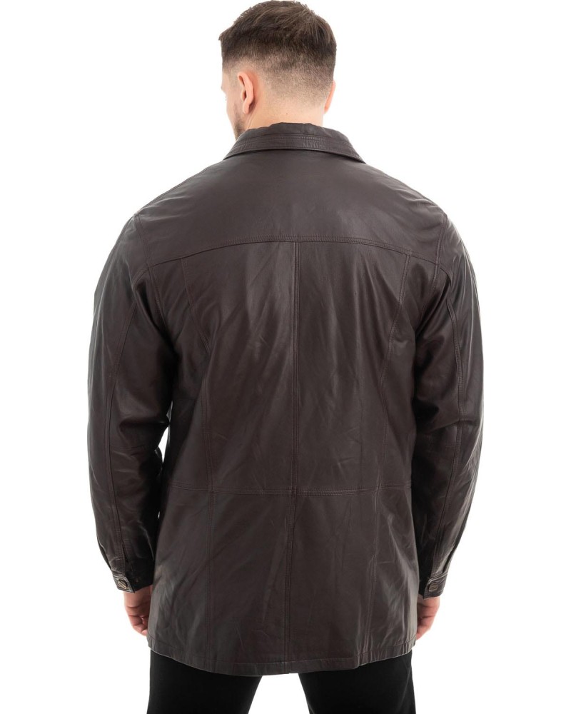  Γνήσιο Ανδρικό Δερμάτινο Μπουφάν - Z630