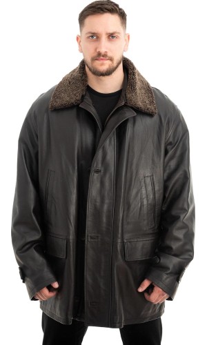  Γνήσιο Ανδρικό Δερμάτινο Μπουφάν - Z631