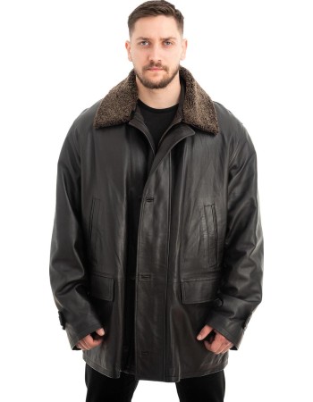  Γνήσιο Ανδρικό Δερμάτινο Μπουφάν - Z631