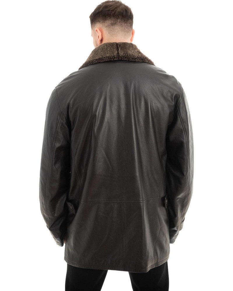 Γνήσιο Ανδρικό Δερμάτινο Μπουφάν - Z631
