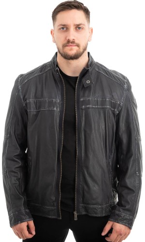  Γνήσιο Ανδρικό Δερμάτινο Μπουφάν - Z635