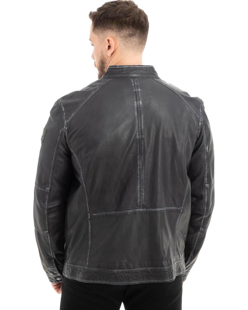  Γνήσιο Ανδρικό Δερμάτινο Μπουφάν - Z635