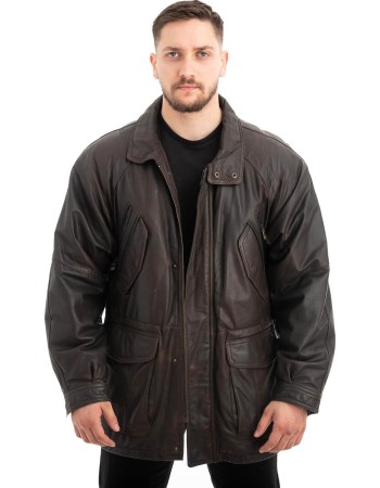 Γνήσιο Ανδρικό Δερμάτινο Μπουφάν - Z637