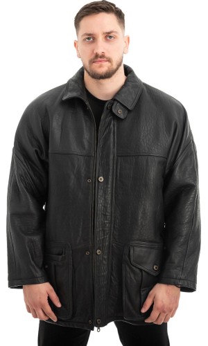  Γνήσιο Ανδρικό Δερμάτινο Μπουφάν - Z638