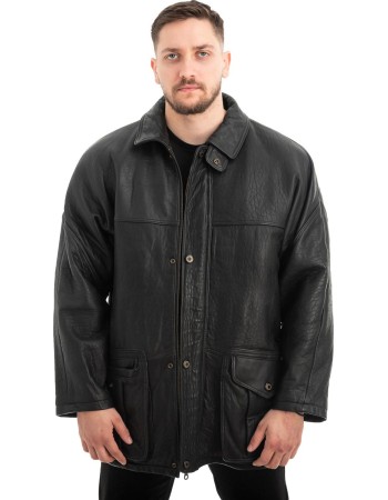  Γνήσιο Ανδρικό Δερμάτινο Μπουφάν - Z638