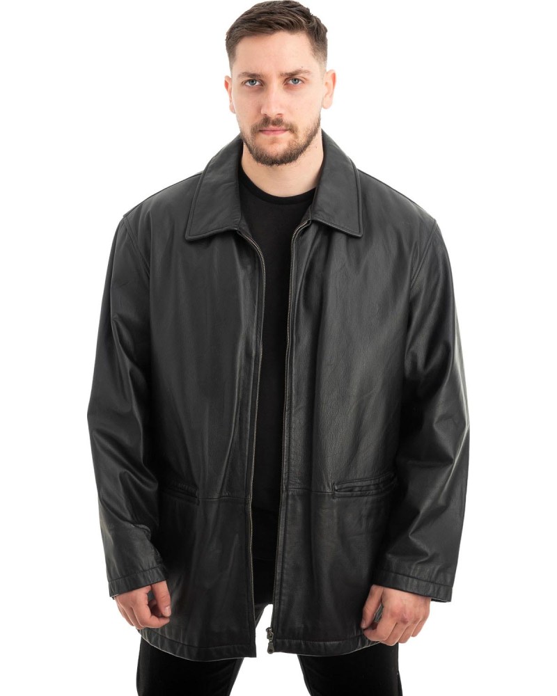  Γνήσιο Ανδρικό Δερμάτινο Μπουφάν - Z642