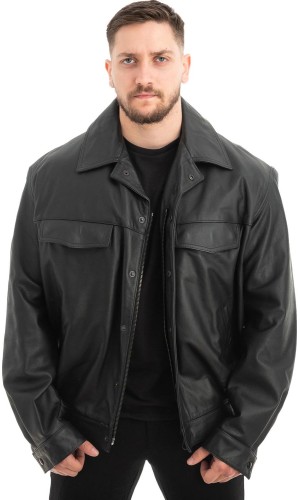  Γνήσιο Ανδρικό Δερμάτινο Μπουφάν - Z644