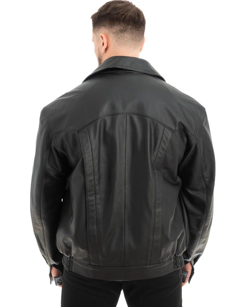  Γνήσιο Ανδρικό Δερμάτινο Μπουφάν - Z644