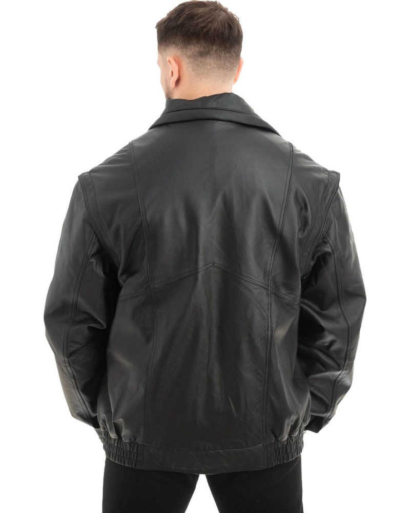  Γνήσιο Ανδρικό Δερμάτινο Μπουφάν - Z645