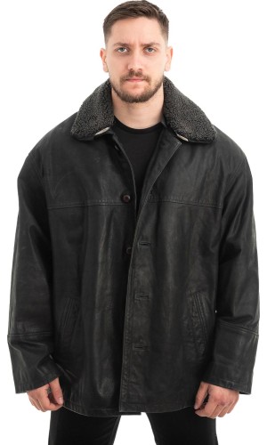  Γνήσιο Ανδρικό Δερμάτινο Μπουφάν - Z646