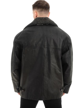  Γνήσιο Ανδρικό Δερμάτινο Μπουφάν - Z646