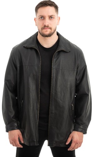  Γνήσιο Ανδρικό Δερμάτινο Μπουφάν - Z647