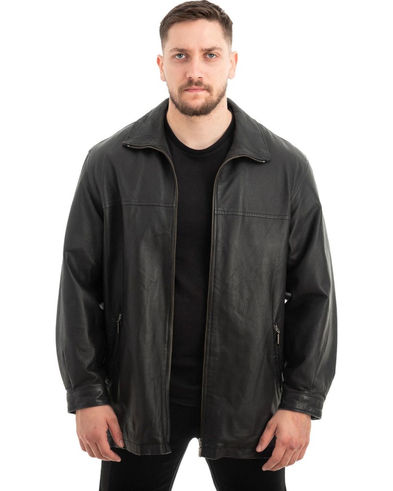  Γνήσιο Ανδρικό Δερμάτινο Μπουφάν - Z647