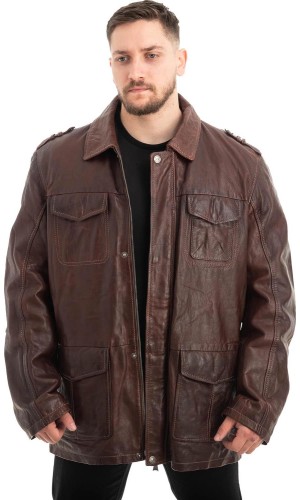  Γνήσιο Ανδρικό Δερμάτινο Μπουφάν - Z650