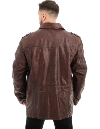  Γνήσιο Ανδρικό Δερμάτινο Μπουφάν - Z650