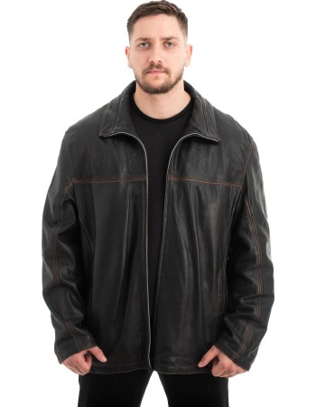  Γνήσιο Ανδρικό Δερμάτινο Μπουφάν - Z651