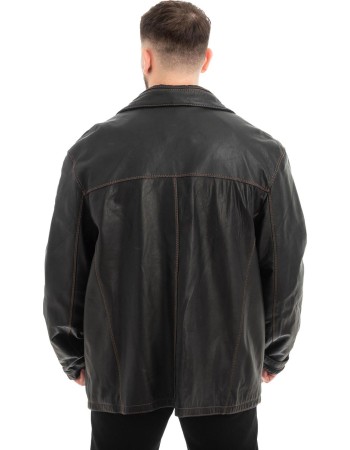  Γνήσιο Ανδρικό Δερμάτινο Μπουφάν - Z651