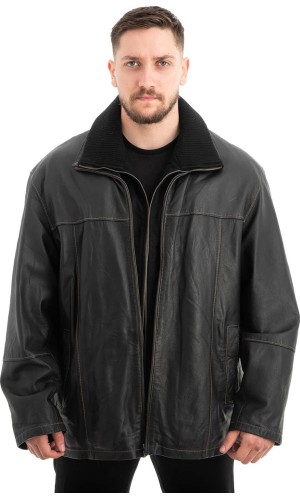  Γνήσιο Ανδρικό Δερμάτινο Μπουφάν - Z655