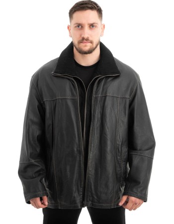  Γνήσιο Ανδρικό Δερμάτινο Μπουφάν - Z655