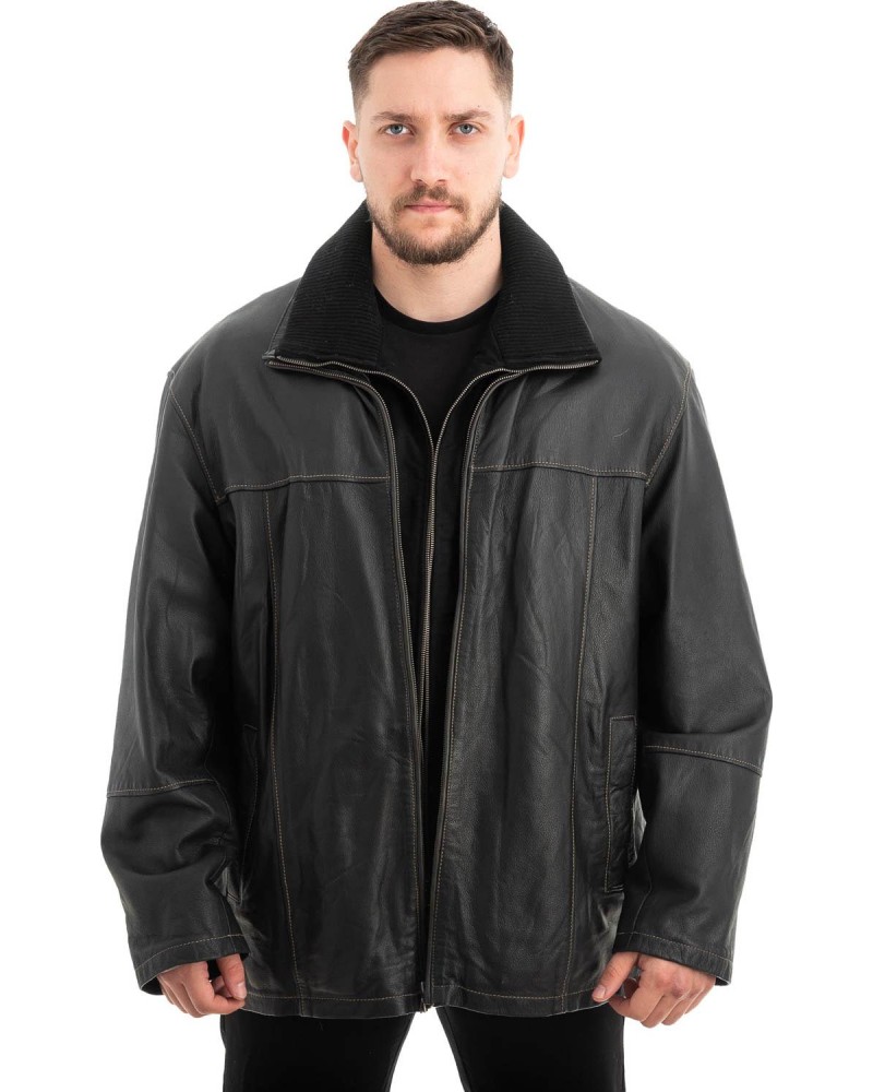  Γνήσιο Ανδρικό Δερμάτινο Μπουφάν - Z655
