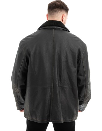  Γνήσιο Ανδρικό Δερμάτινο Μπουφάν - Z655