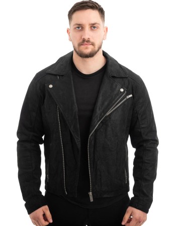  Γνήσιο Ανδρικό Δερμάτινο Μπουφάν - Z658