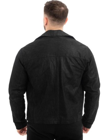  Γνήσιο Ανδρικό Δερμάτινο Μπουφάν - Z658
