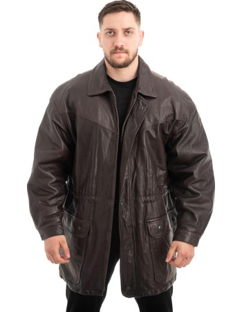  Γνήσιο Ανδρικό Δερμάτινο Μπουφάν - Z659