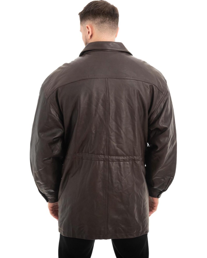  Γνήσιο Ανδρικό Δερμάτινο Μπουφάν - Z659