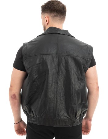 Γνήσιο Ανδρικό Δερμάτινο Γιλέκο - Z661
